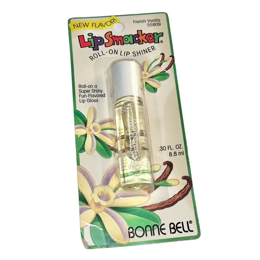 VTG Bonne Bell Lip Smacker Roll On Lip Shiner Gloss Clear French Vanilla